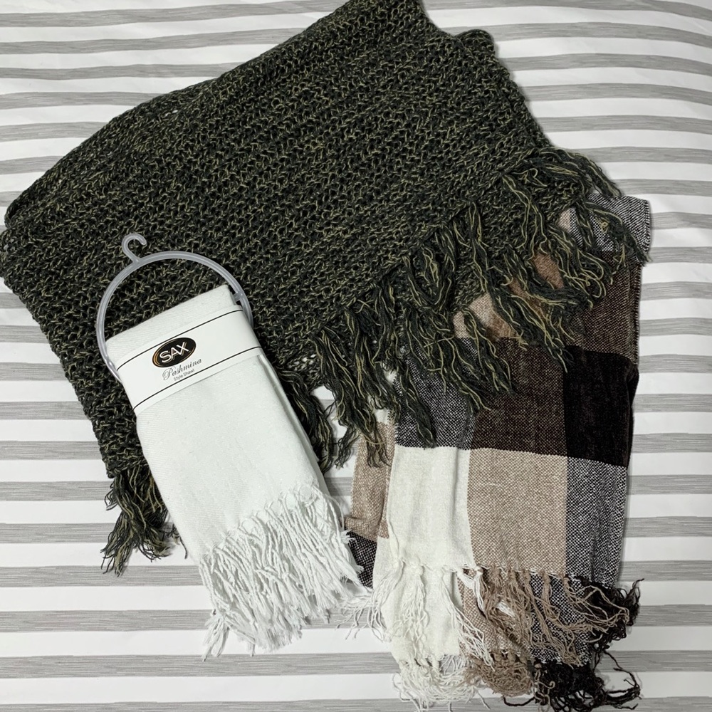 Scarf/shawl set of three